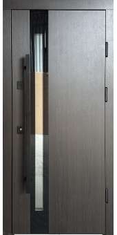 Вхідні двері Модена вулиця зі склопакетом Композит